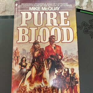 Pure Blood by Mike McQuay 1985 Bantam Science Fiction Paperback